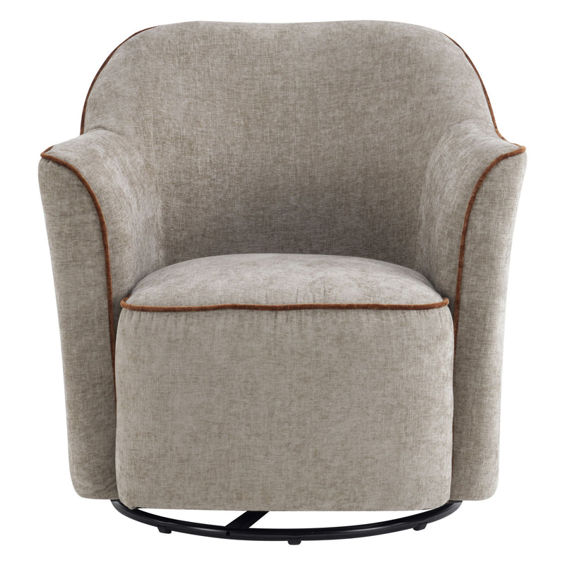 360° Swivel Accent Chair With Flared Arms