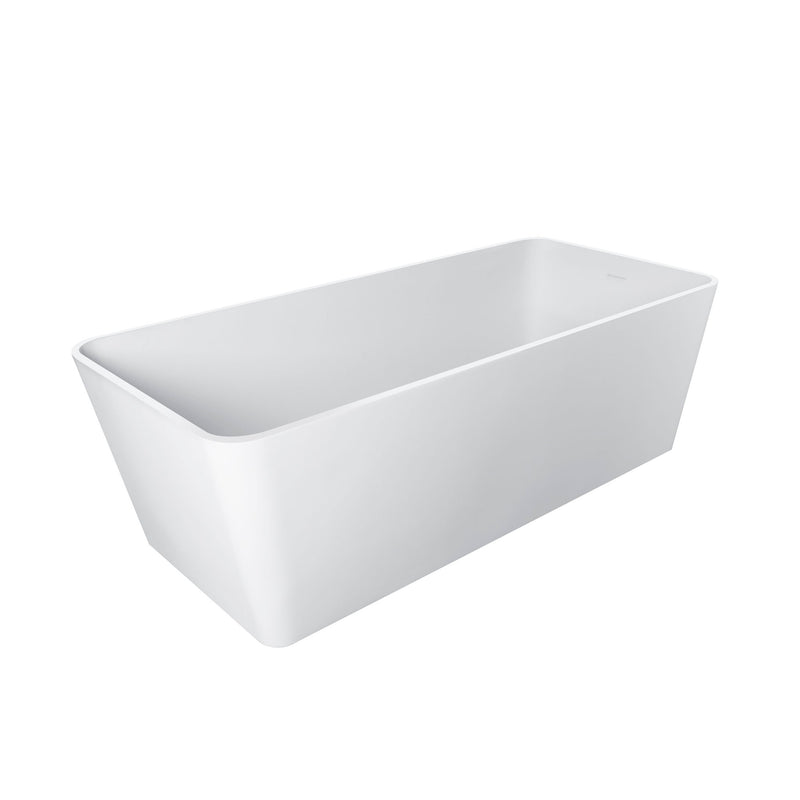 Freestandingn And Solid Surface, Soaking Bathtub For Bathroom - Matte White