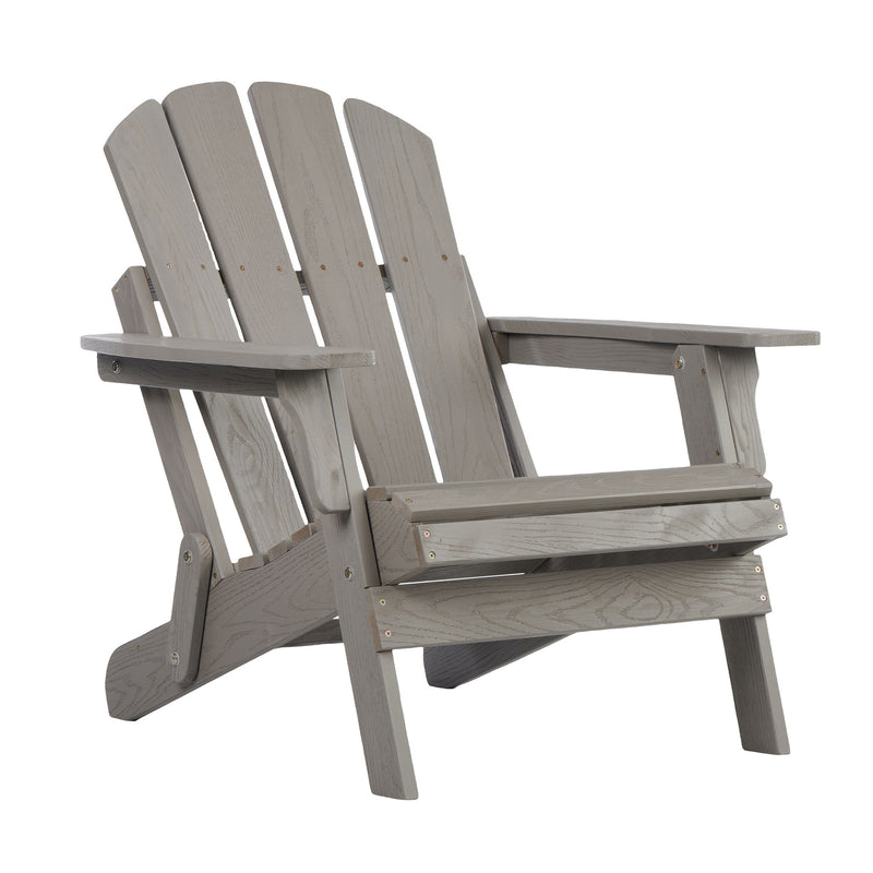 Oversize Outdoor Folding Adirondack Chair - Gray