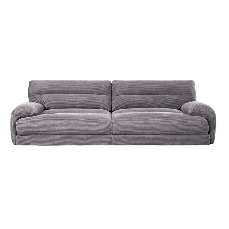 Cadenza - Corduroy 2 Piece Living Room Set - Gray