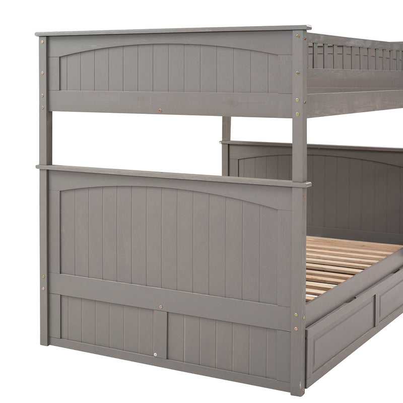 Bunk Bed With Twin Size Trundle, Guardrails