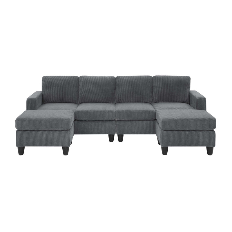 Modular Sectional With 2 Ottomans