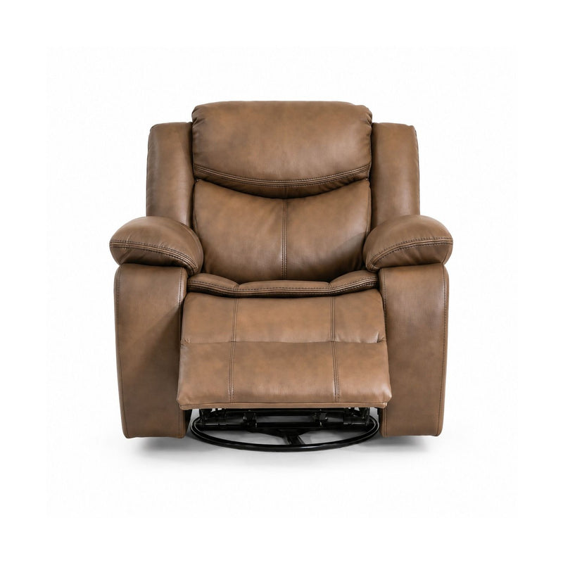 Rocker Recliner Chair With Manual Recline And 360° Swivel Base