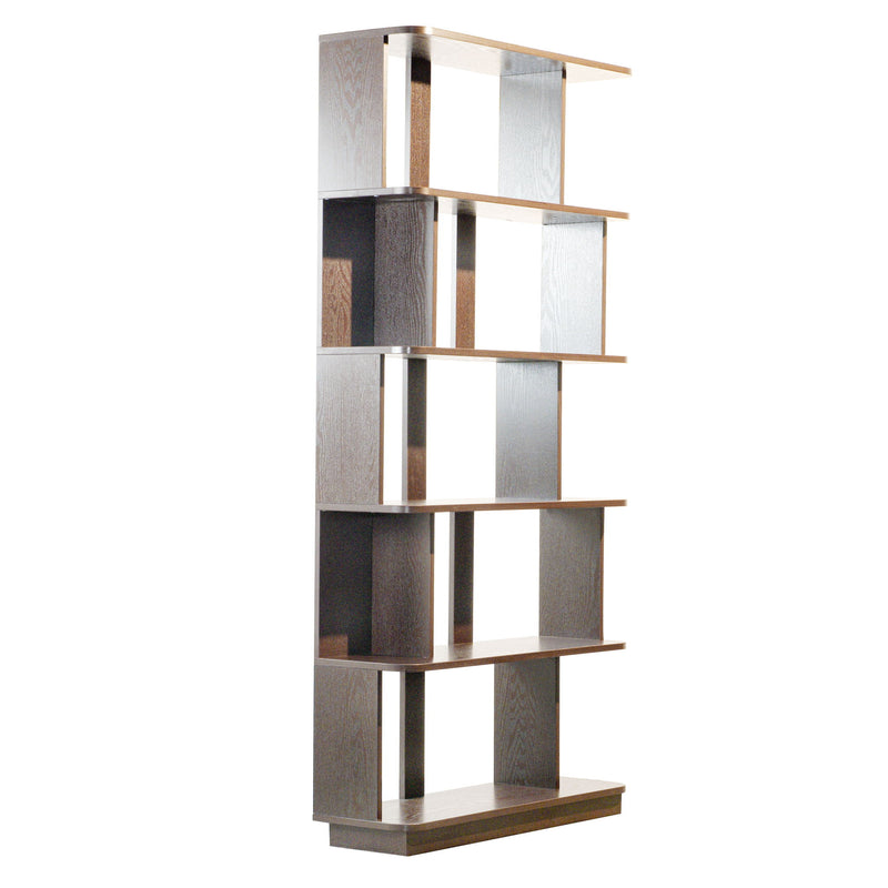Modern 5 Tier Open Storage Bookcase