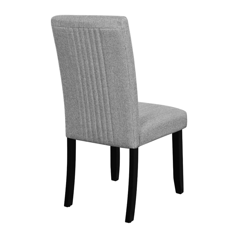5 Piece Round Dining Table Set, Modern Table And 4 Upholstered Chairs For Dining Room
