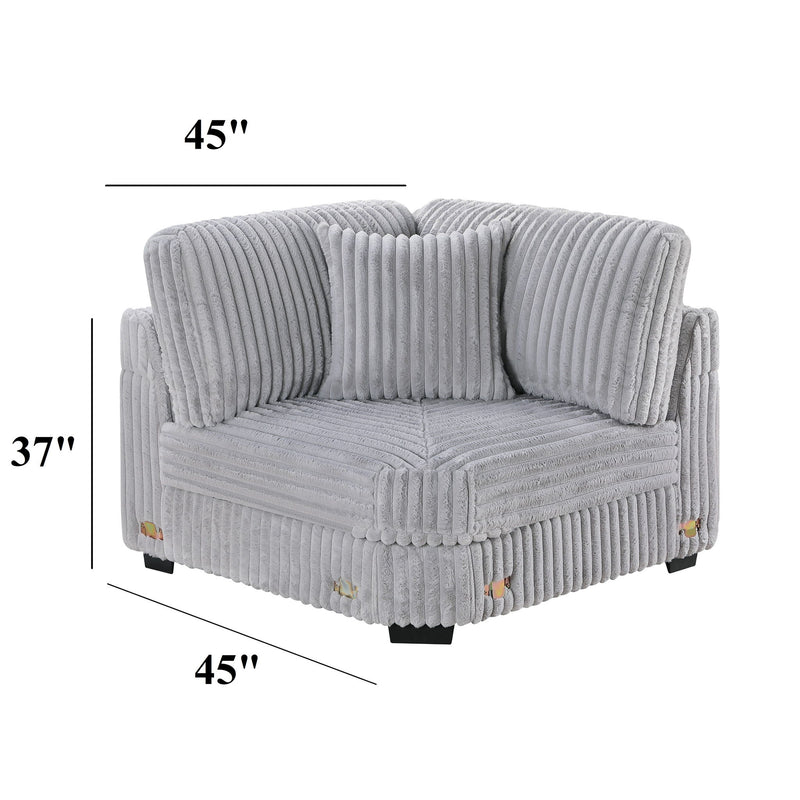 Corner Wedge Chair With Pillow, Living Room Furniture