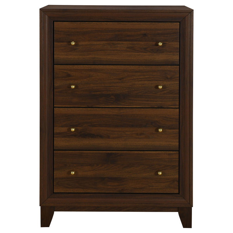 Anza - 4 Drawer Chest Storage Solution - Walnut