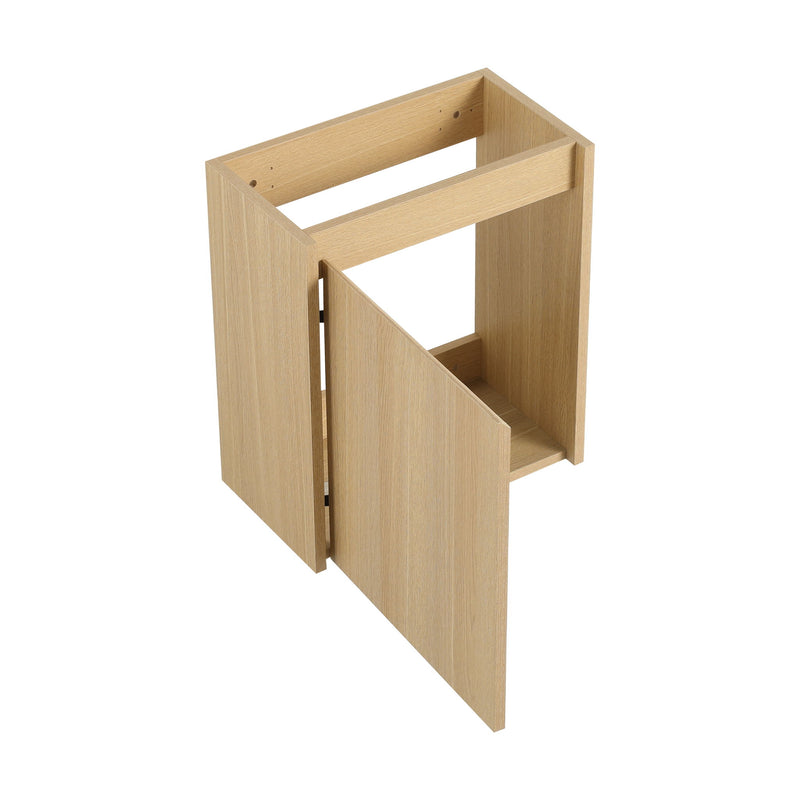 Modern Bathroom Vanity With Ceramic Basin, Wall Mounted Floating Sink Combo, Storage Cabinet