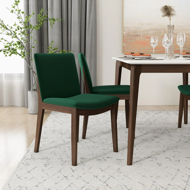 Laura - Mid-Century Modern Solid Wood Dining Chair (Set of 2)