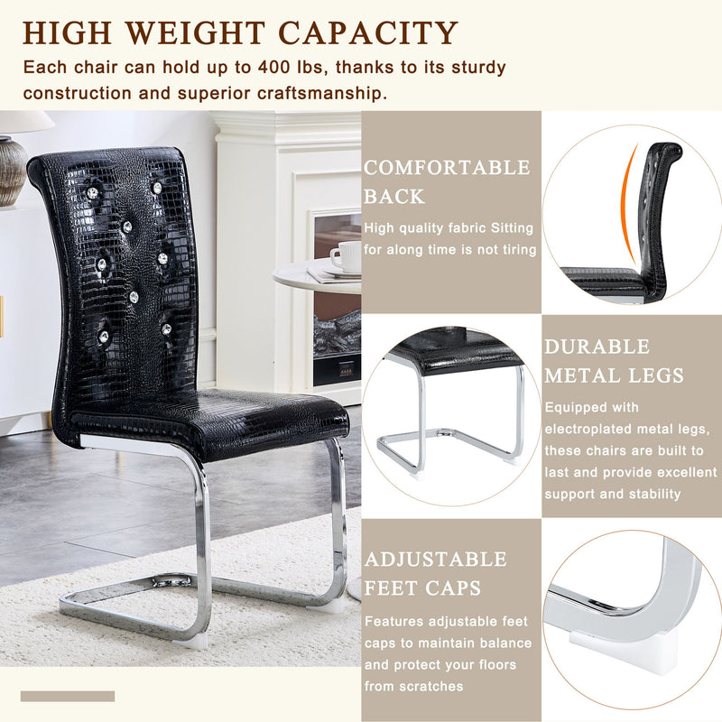 Elegant Design Upholstered Dining Chairs