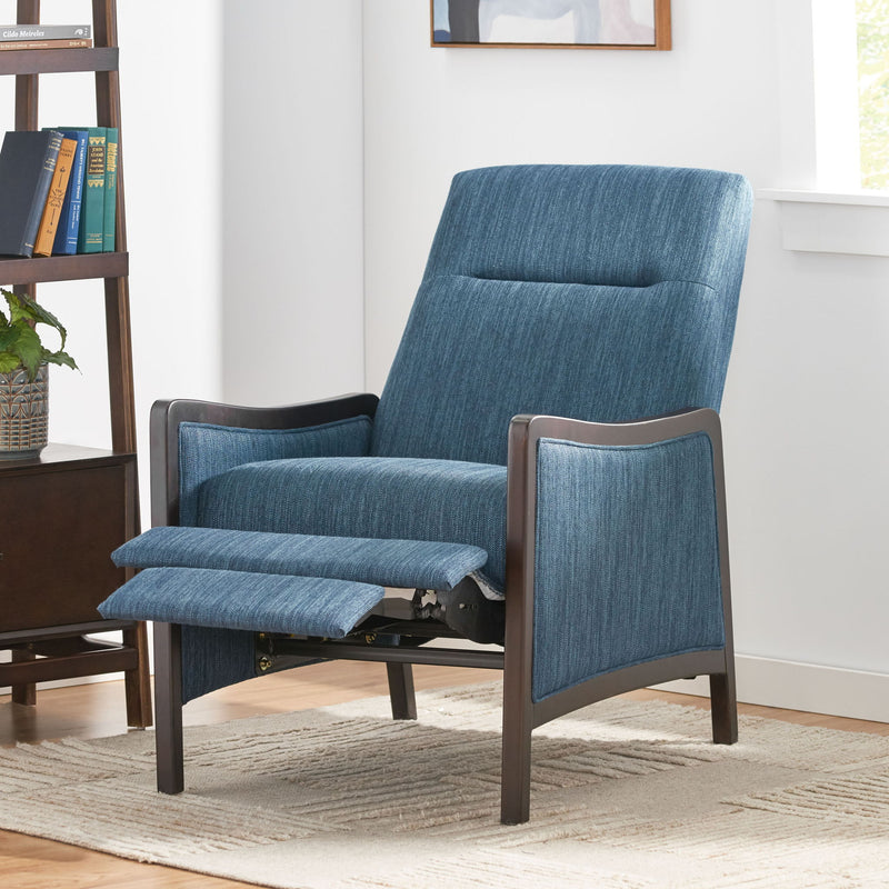 Drury - Contemporary Fabric Upholstered Pushback Recliner