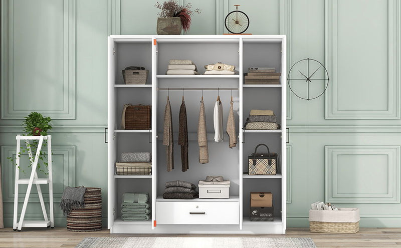 4 Door Wardrobe With 1 Drawer
