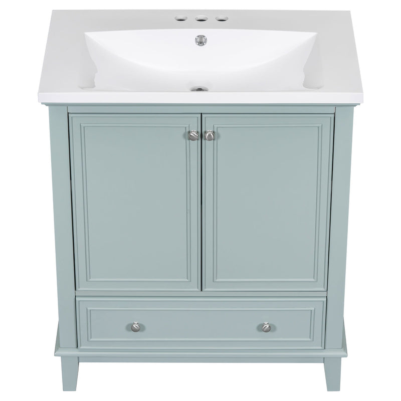 Modern Bathroom Vanity With Sink Combo, Multi Functional Cabinet With Doors And Drawer