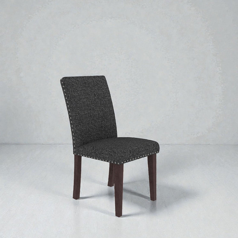 Upholstered Dining Chair With High Back Design (Set of 2)