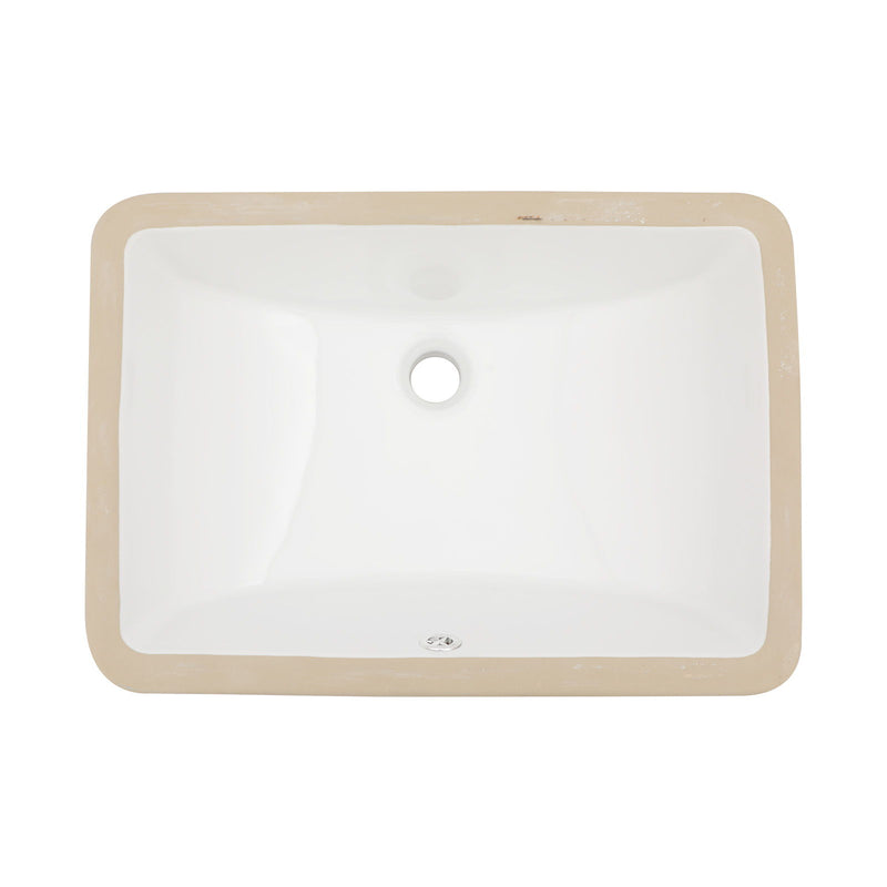 Modern Ceramic Undermount Bathroom Sink With Overflow, High Quality