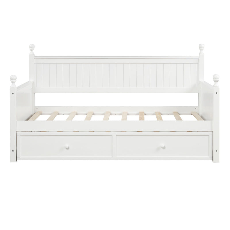 Twin Size Daybed & Twin Size Trundle - White