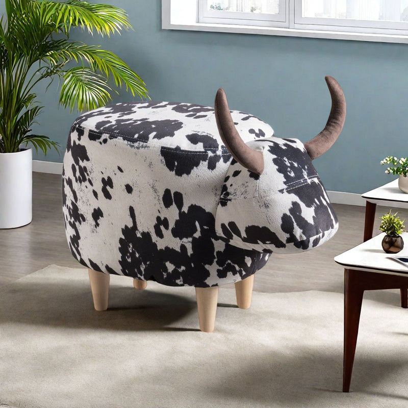 Cow Shaped Ottoman Footstool