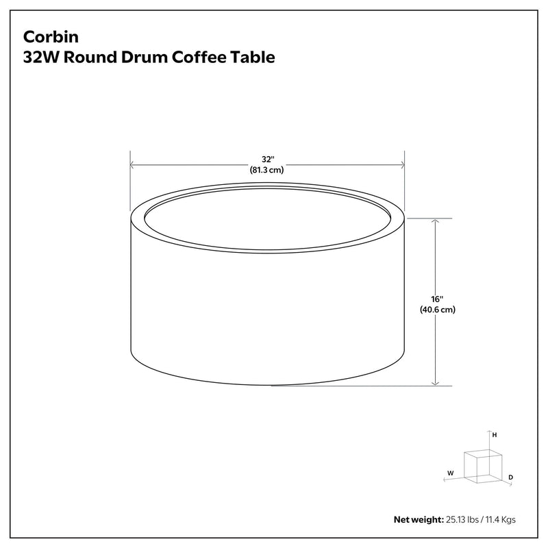 Corbin - Coffee Table - Antique Gold