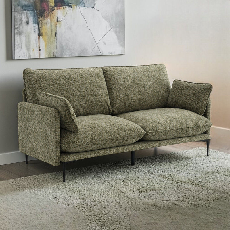 Dalton - Sofa With 2 Pillows - Green