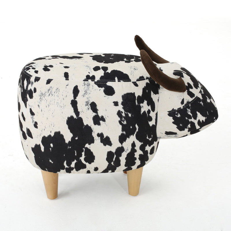 Cow Shaped Ottoman Footstool
