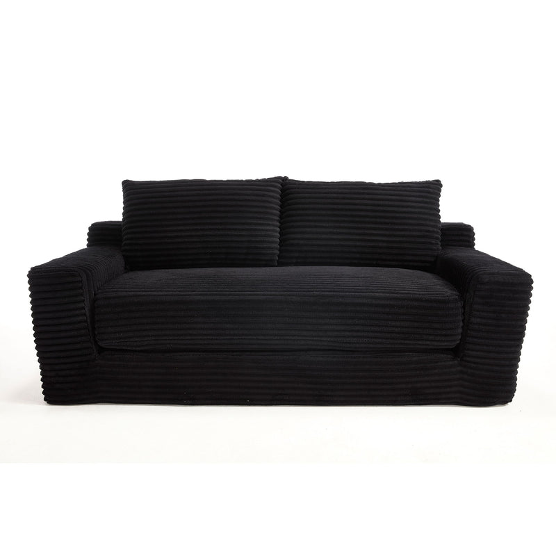 Convertible Loveseat Sofa Bed With Memory Foam & Steel Frame
