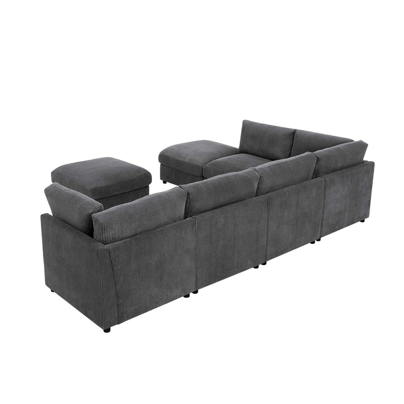 Modern Reversible Modular Sectional