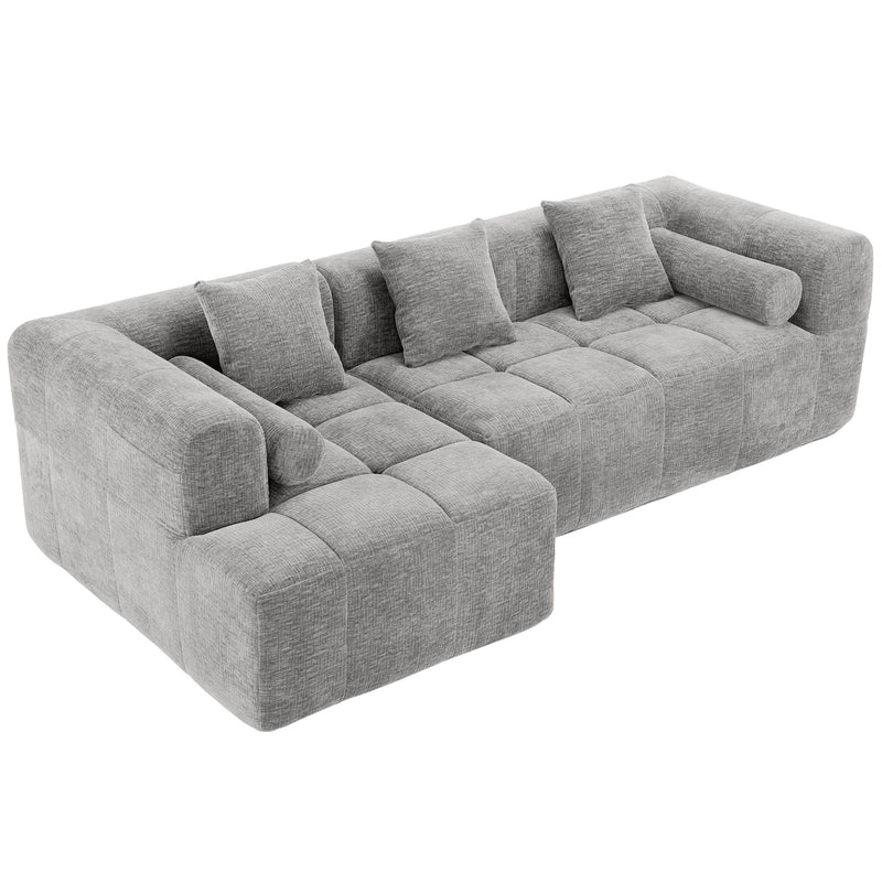 Sectional Free Combined Sofa With 2 Side Pockets