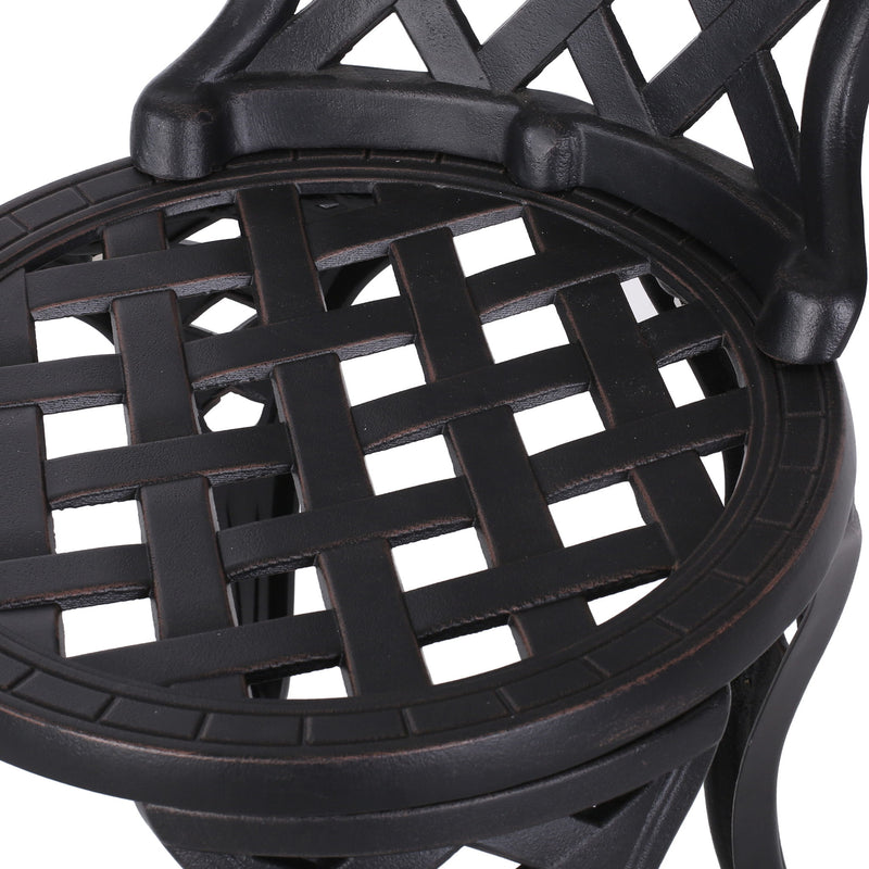 Bono Metal Bistro Set - Black