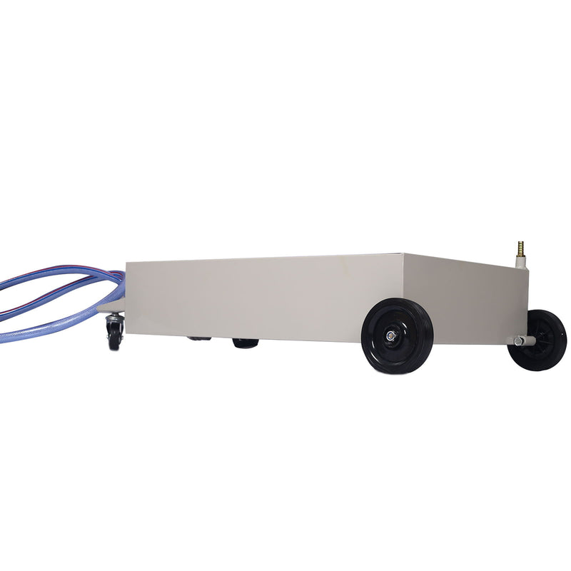 High Impact Polypropylene 20 Gallon Low Profile Oil Drain With Pump Steel - Gray