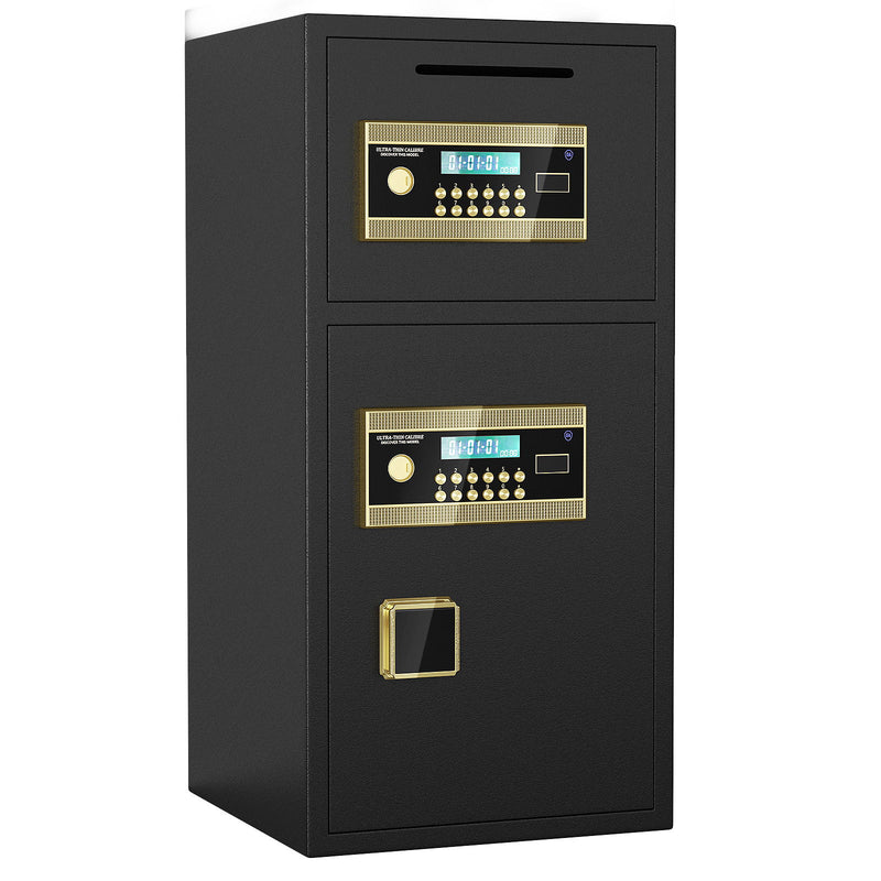 Large Double Door Coin Operated Safe, Digital Security Safe With Fireproof And Waterproof Bag