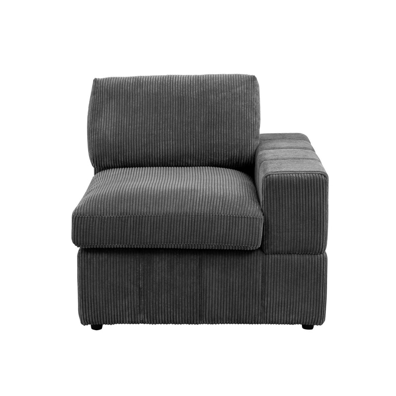 Oversized Modular Sectional Sofa 3 Piece Set For Living Room - Dark Gray