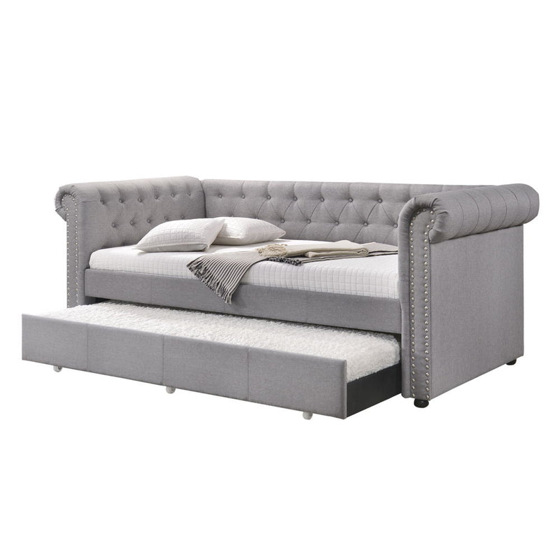 Justice - Twin Daybed With Trundle - Gray