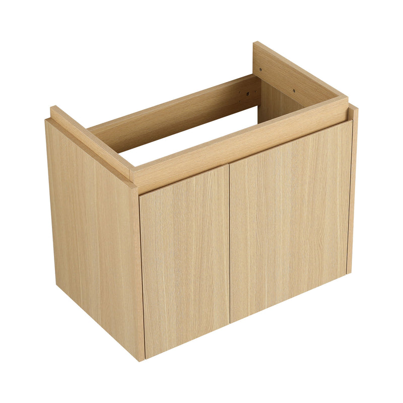 Modern Bathroom Vanity With Ceramic Basin, Wall Mounted Floating Sink Combo, Storage Cabinet