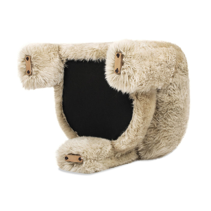 Avalon - Genuine Sheepskin Fur Split Barrel Back Accent Chair - Natural Blonde