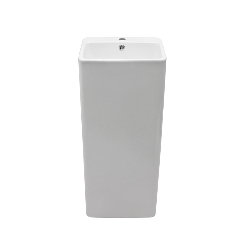 Pedestal Sink 16" For Powder Rooms - White