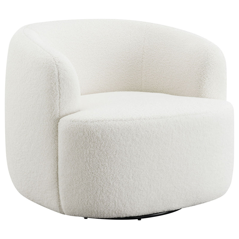 Denae - Upholstered Swivel Chair - Ivory