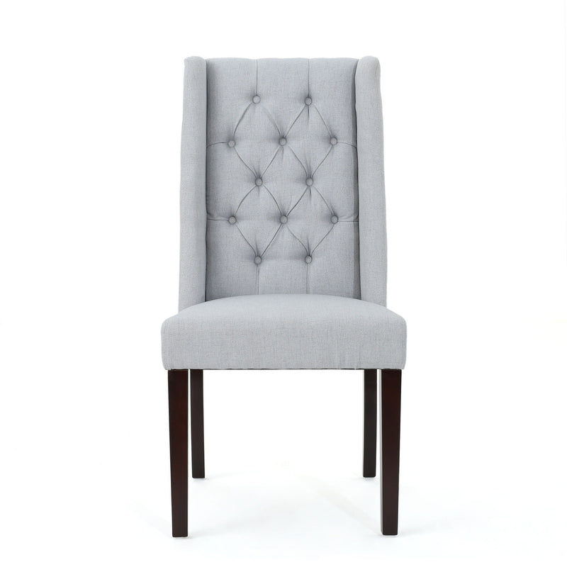 Sophisticated Tufted Dining Chair With High Back Design