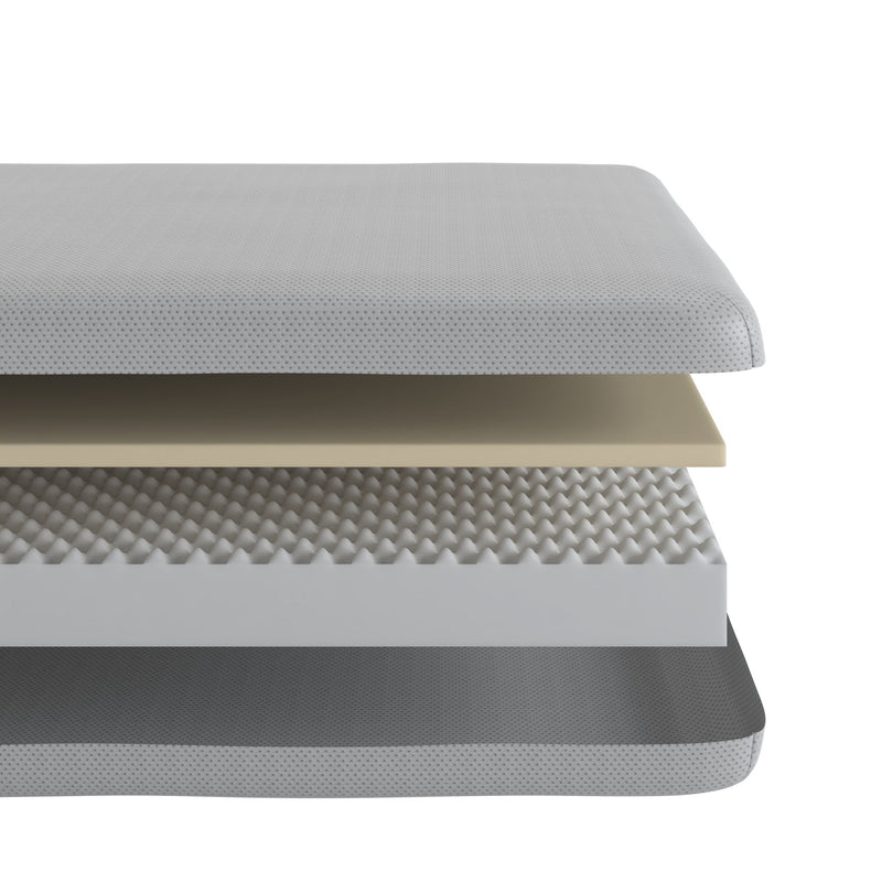 5" Memory Foam Mattress With Responsive Support And Breathable Cover