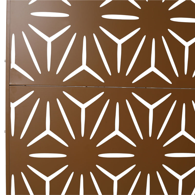 Outdoor & Indoor Metal Privacy Screen, Freestanding Decorative Panels