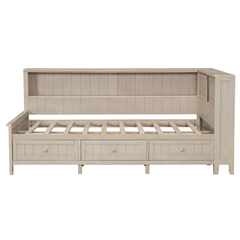 Daybed With Storage Shelves