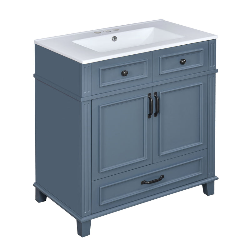Bathroom Vanity With Sink, Storage Cabinet