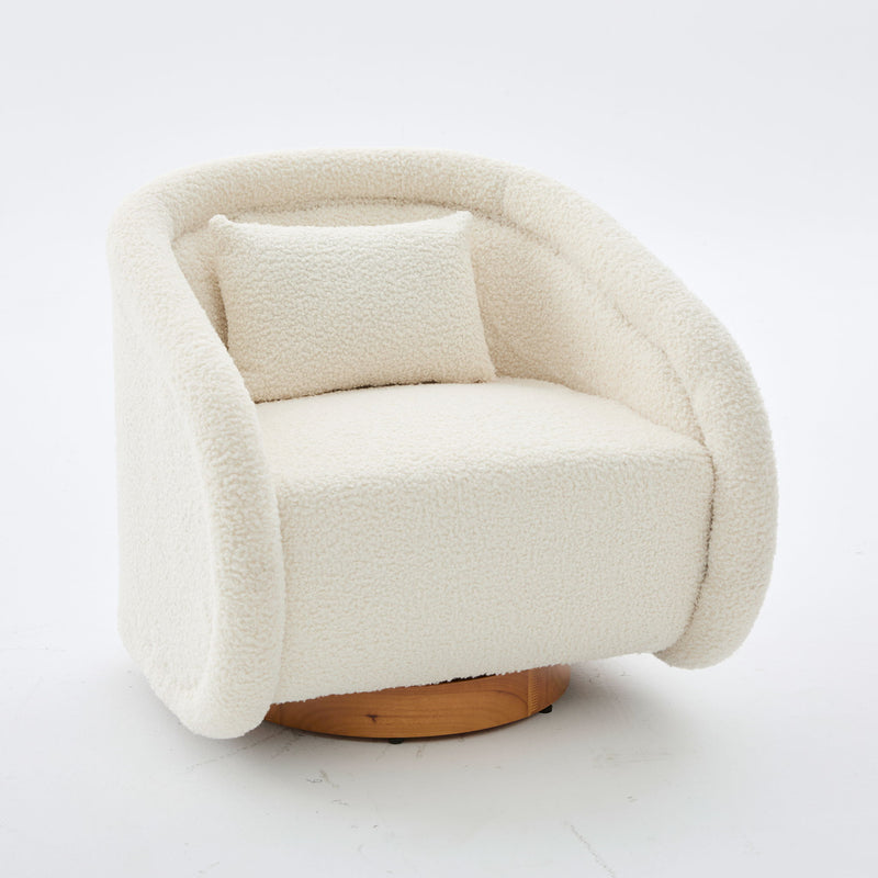 Swivel Accent Chair With 360 Degree Rotating
