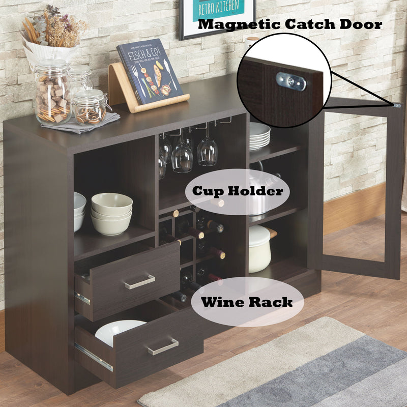 Hazen - Wine Cabinet III - Espresso