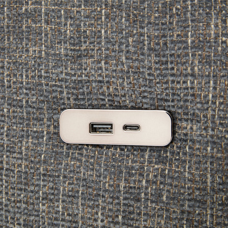 Sectional Sofa Modular U-Shaped With Ottoman & USB Ports