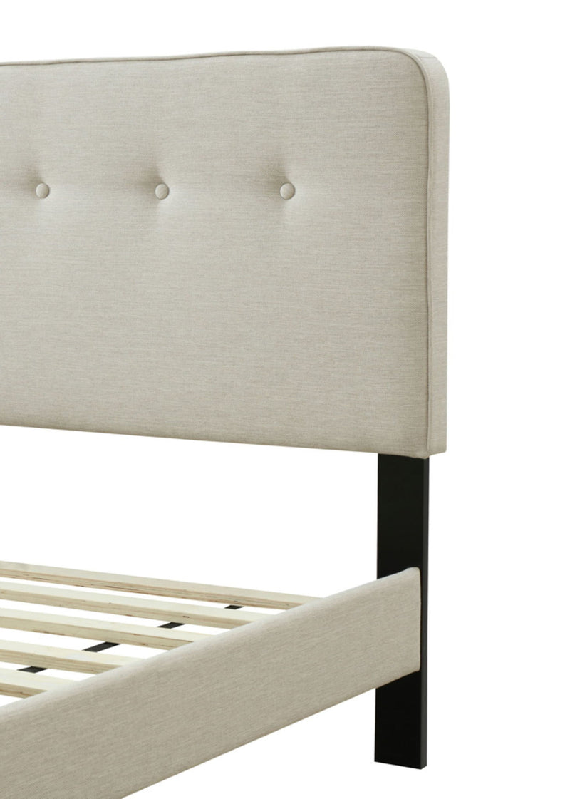 Upholstered Bed Compact With USB