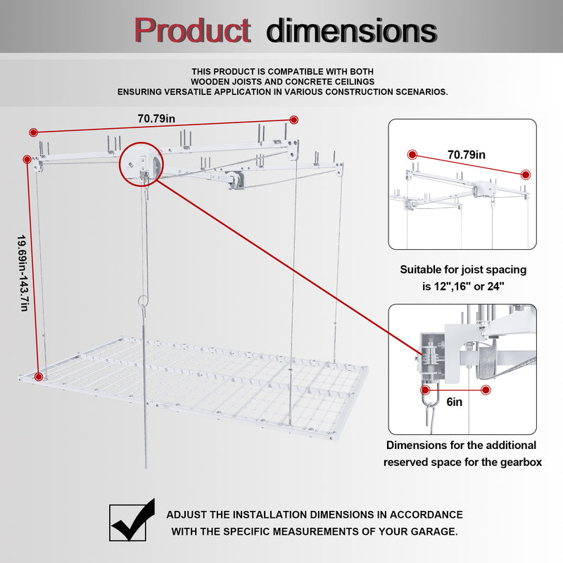 Overhead Garage Storage Rack