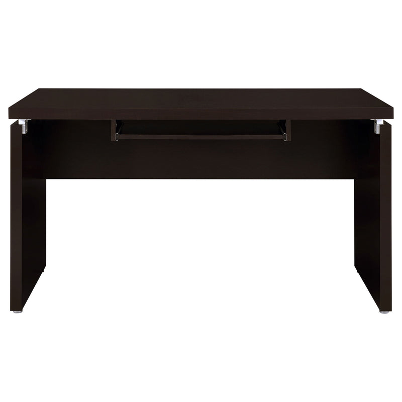 Ulloa - L Shaped Office Desk With Slide Out Keyboard Tray And Storage Drawers - Cappuccino