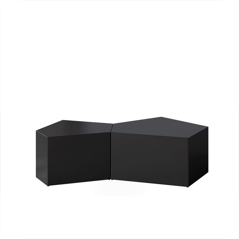 Irregular Pentagon Nesting Coffee Table Set