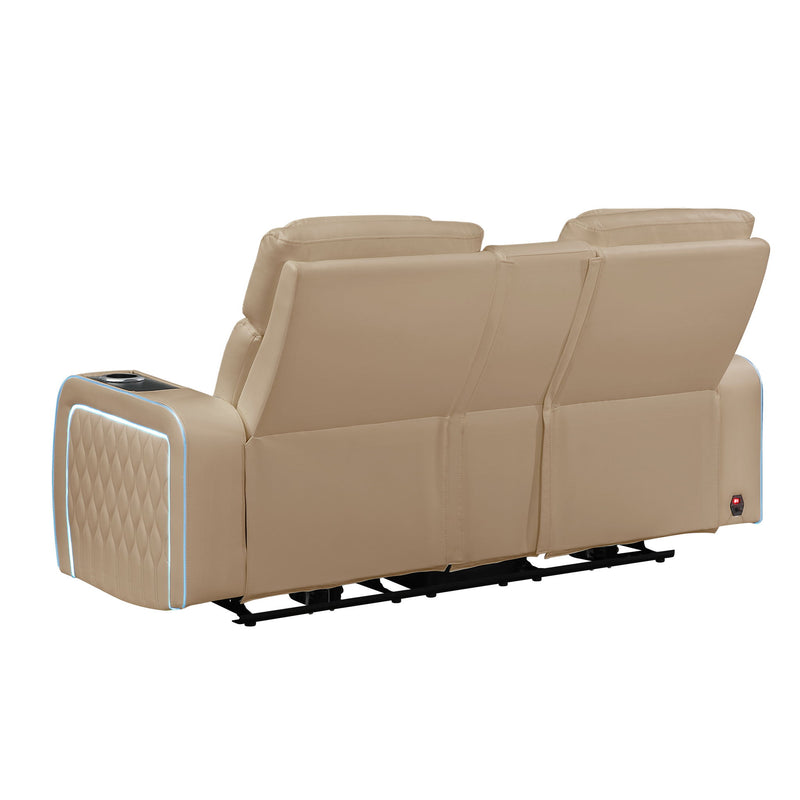 Electra - Power Reclining Set With Power Headrests, Massage And LED Lighting