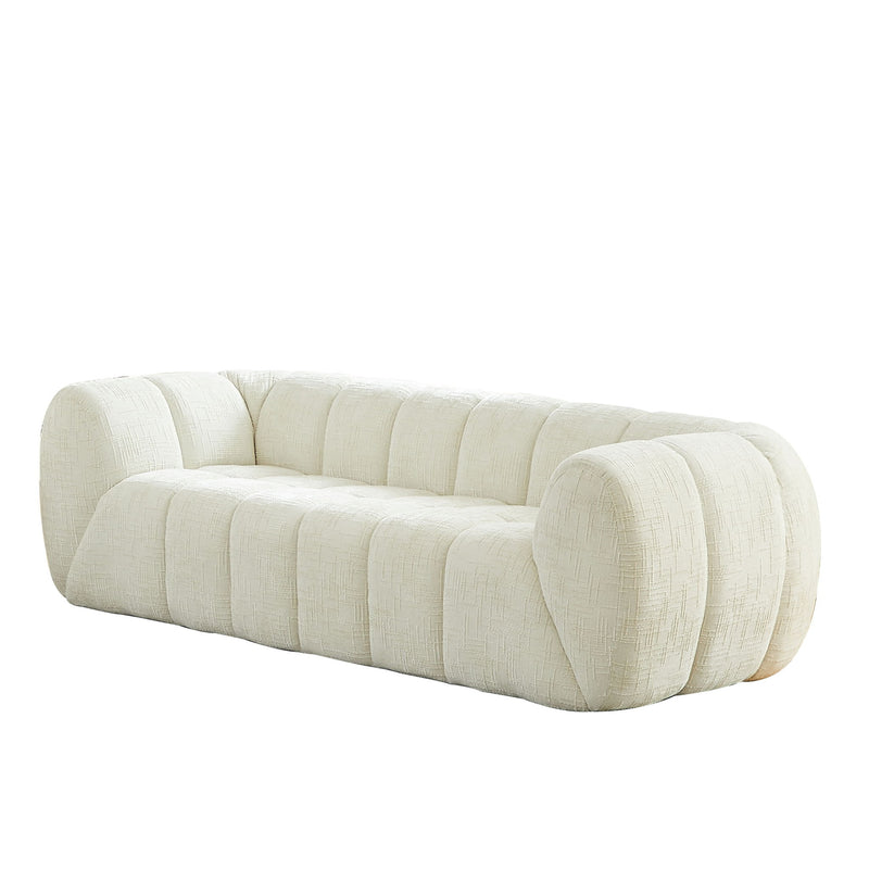 Modern Sofa With Piano Key Backrest
